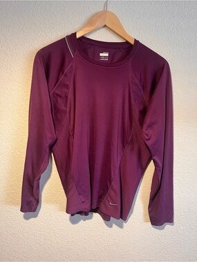 Nike Women’s Long Sleeve Athletic Workout Top - Plum color